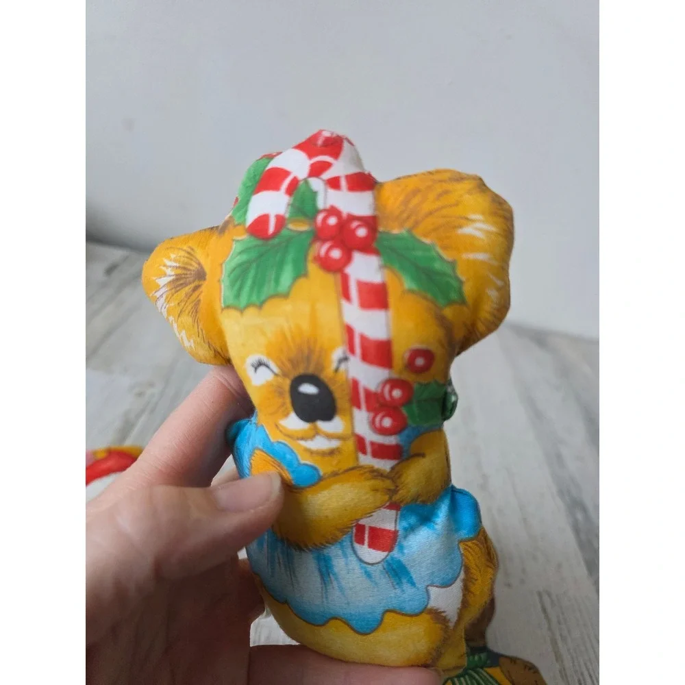 Vintage plush koala mice‎ bear ornament as is Xmas tree
